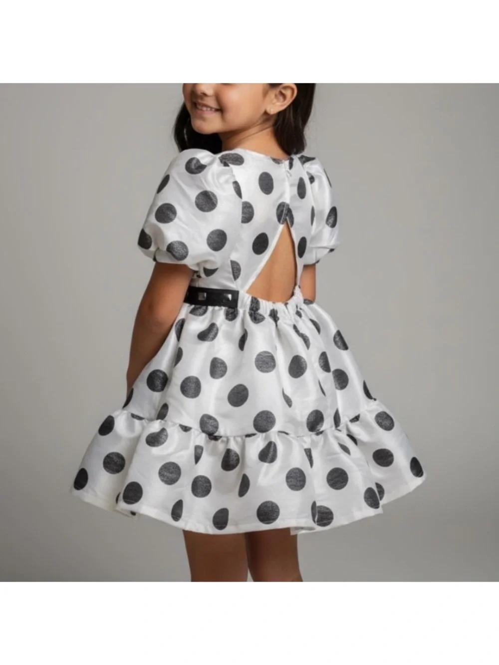 Disney Mickey Mouse Polka Dot Dress Size 8 Studded Leather Size 7/8